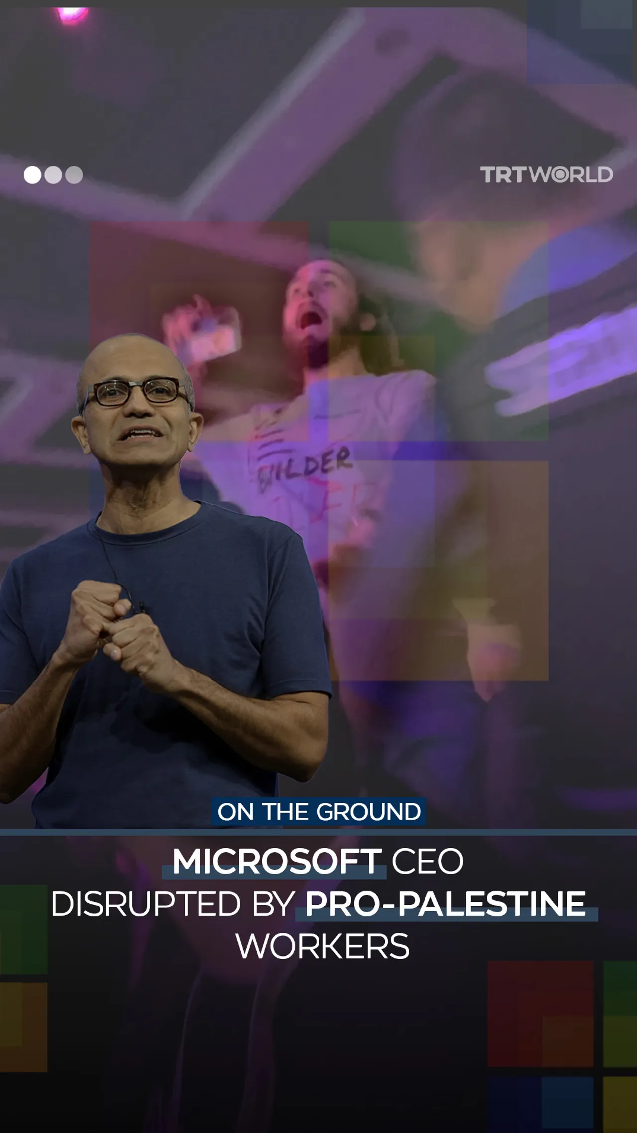 Microsoft event disrupted by pro-Palestine workers